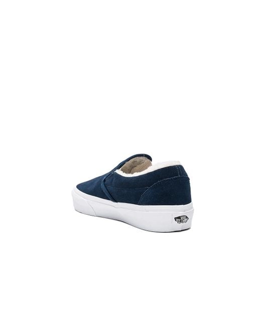 Vans slip on shop suede fleece